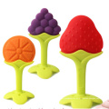 Venta al por mayor Masticable Niño Súper Suave Calmante Recién Nacido Sensorial Ecológico Bebé Mini Silicona Juguete de Dentición Infantil Mordedor de Frutas